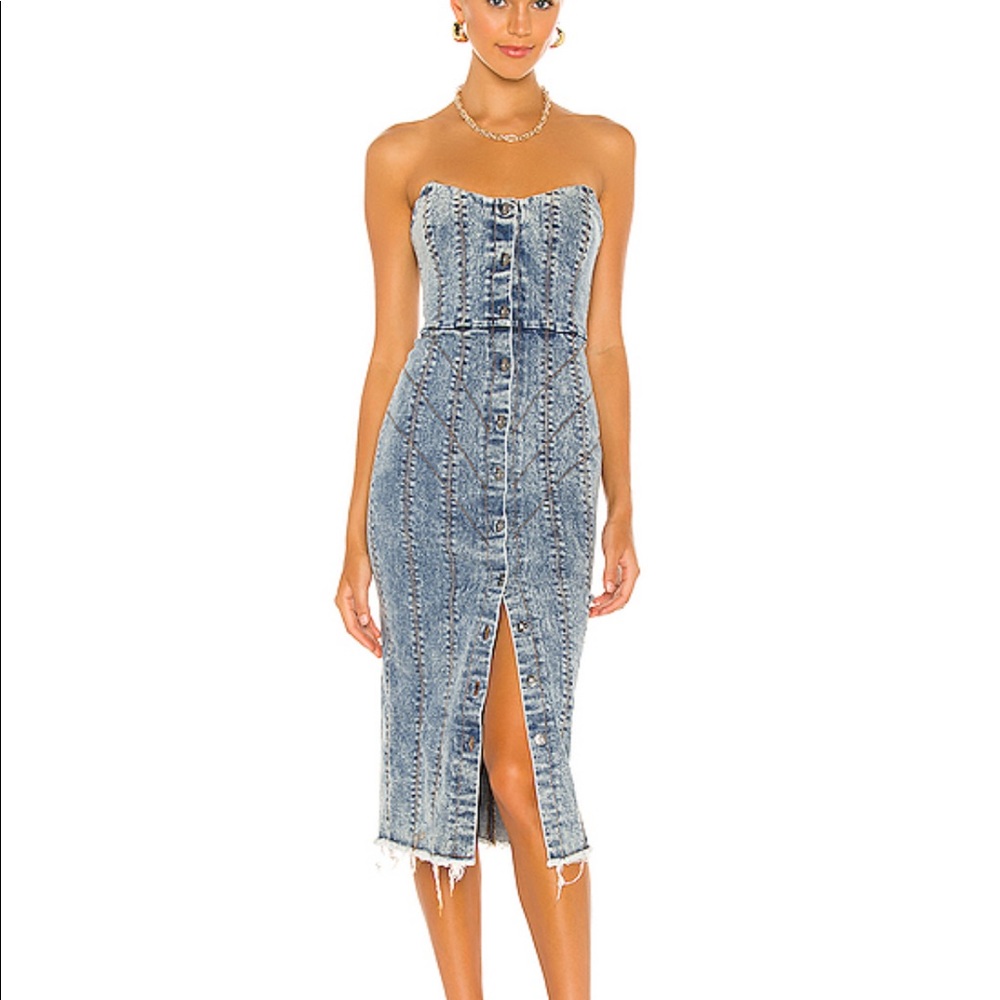 Misha denim dress